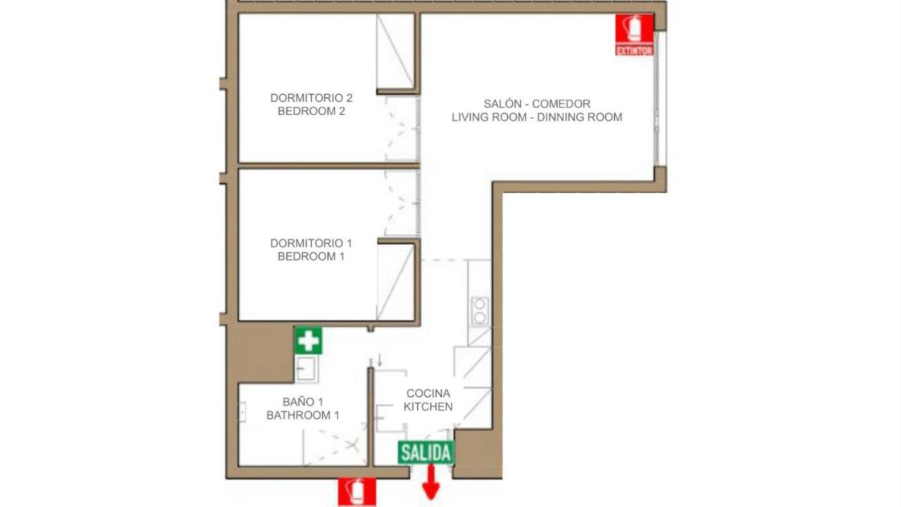 2 Bedrooms 1 Bathroom Furnished - Justicia - Executive Style - Mintystay Мадрид Экстерьер фото